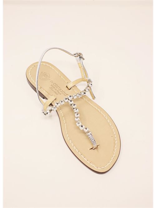 silver jeweled Capri sandals Da Costanzo | BASICJEWEL25ARGENTO